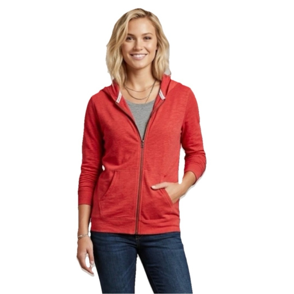 Lauren Moshi Limited Quantity Zip Up Hoodie Women’s Red Size Medium